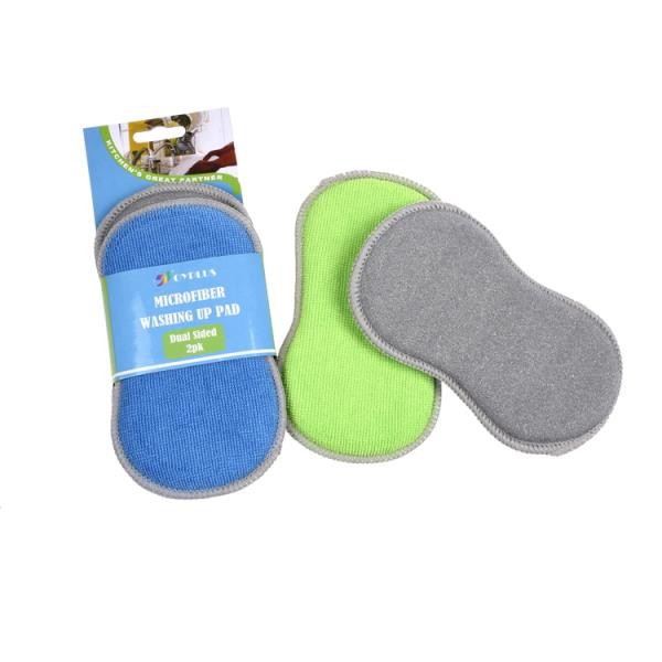 2 in 1 Microfiber Dishwashing Sponge