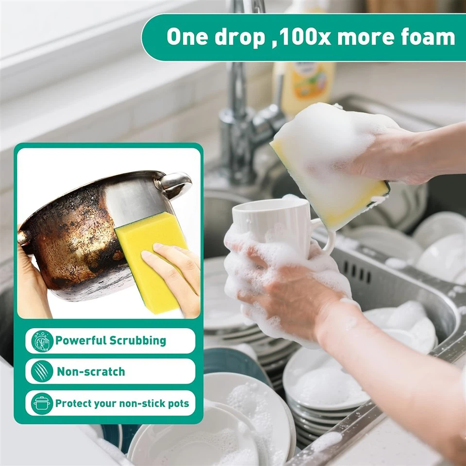 1 Set Of 4pcs Cleaning Sponges high quality