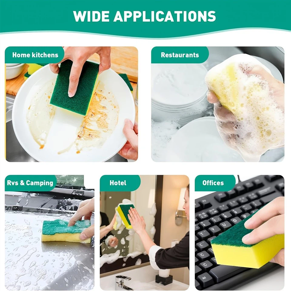 1 Set Of 4pcs Cleaning Sponges price