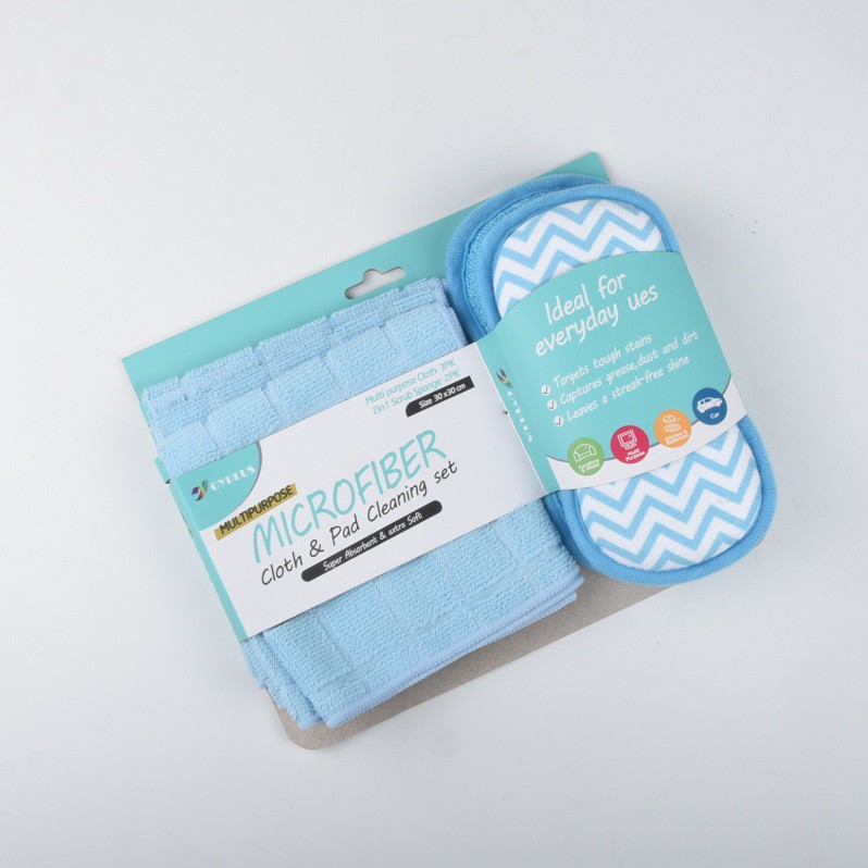 Microfiber Cloth And Pads Cleaning Set