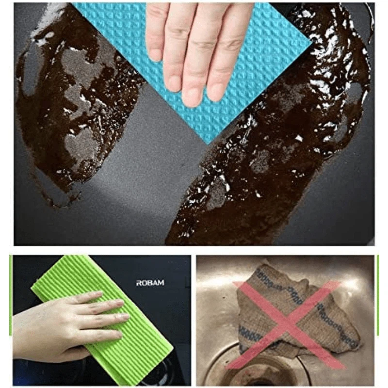 Reusable Cleaning Cellulose Sponge Cloths factory