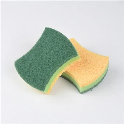 (2 Pk) 2 in 1 Cellulose Sponge